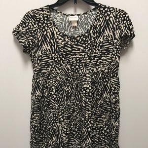 Black and Tan Mossimo Babydoll Dress